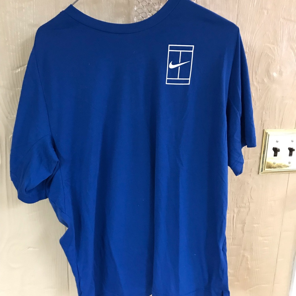 Nike Tennis DriFit Shirt Blue L